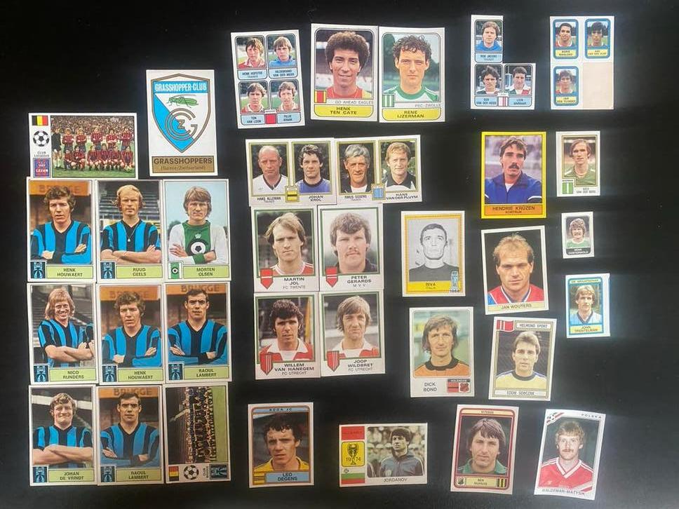 Diverse oude Panini verzamel kaarten, Verzamelen, Ophalen of Verzenden, Zo goed als nieuw, Buitenlandse clubs, Poster, Plaatje of Sticker