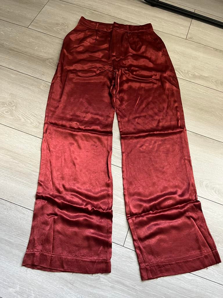 Mooie dames pantalon (100% viscose) maat. S, Ophalen, Zo goed als nieuw, Maat 38/40 (M), Lang