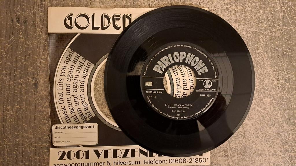 The beatles  - eight days a week, Cd's en Dvd's, Vinyl Singles, Gebruikt, 7 inch, Single, Ophalen of Verzenden
