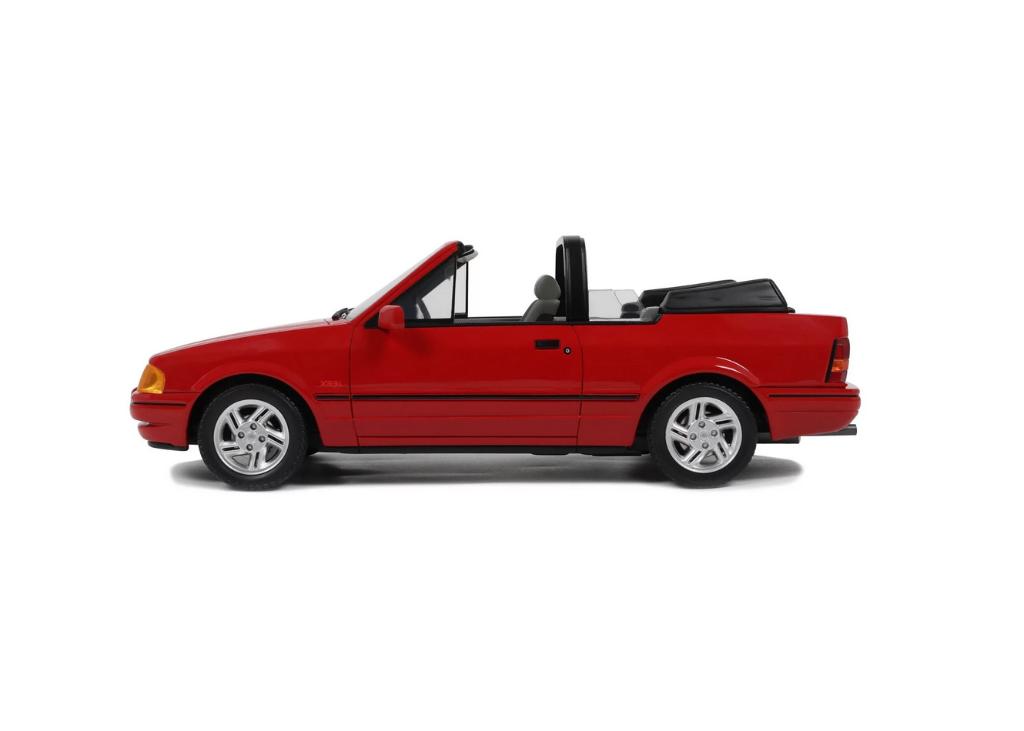 Ford Escort Mk4 XR3i Cabrio Rood 1986 1/18 OTTO ref. OT1254, Verzenden, Nieuw, Auto, OttOMobile