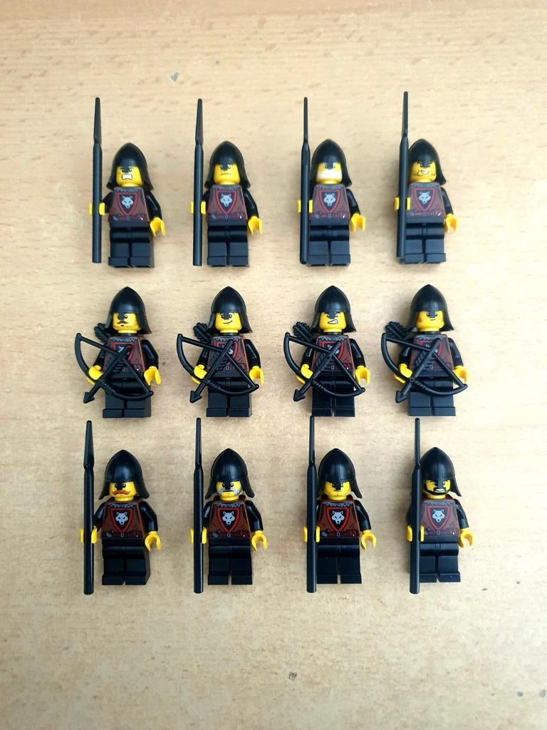 Lego Castle Medieval Wolfpack Knights Ridders Minifiguren, Verzenden, Lego