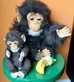 Vintage speelgoed FurReal Friends Chimpansee + Monkey pluche, Ophalen of Verzenden