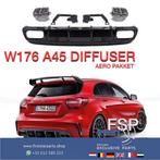 W176 FACELIFT A45 AMG DIFFUSER + UITLAAT SIERSTUKKEN AERO PA, -, -, -