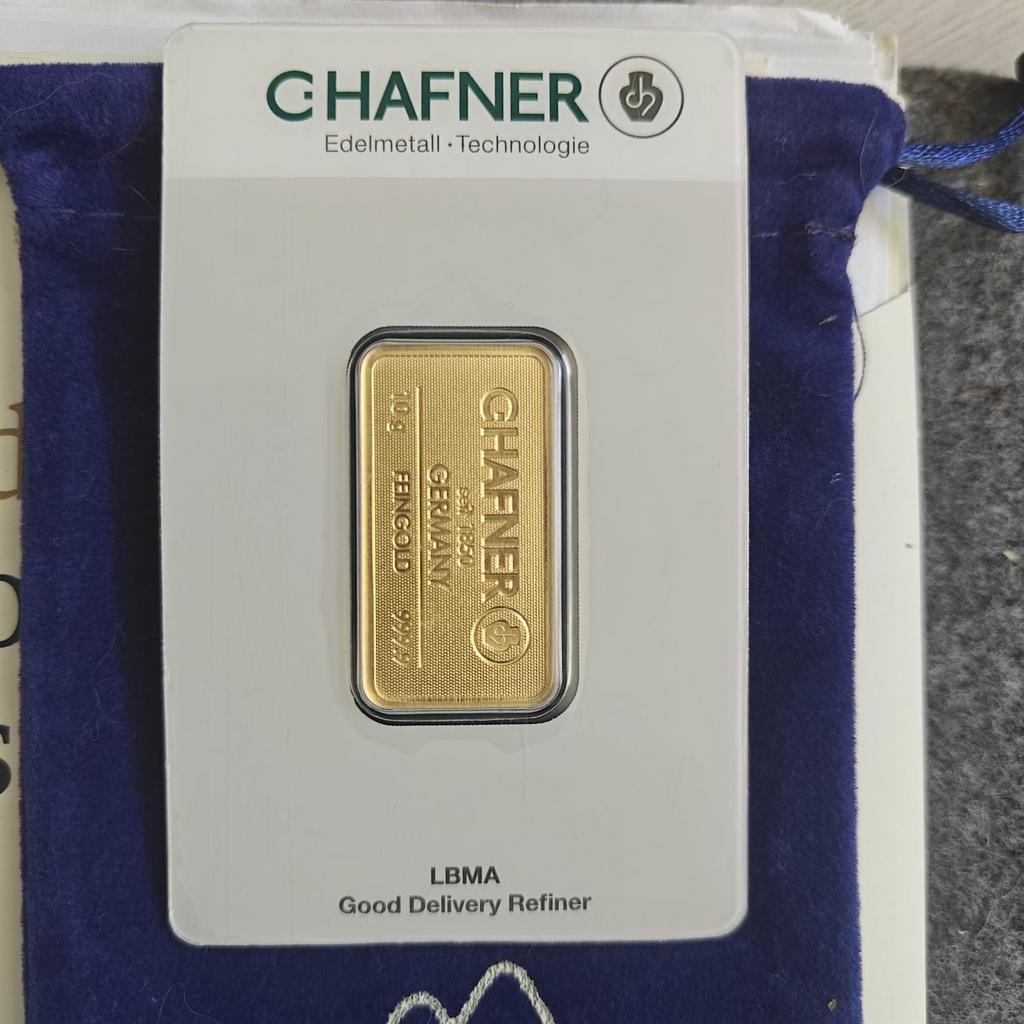 Goud 10 gram C.Hefner van Silver Mountainn, Postzegels en Munten, Edelmetalen en Baren, Ophalen of Verzenden, Goud