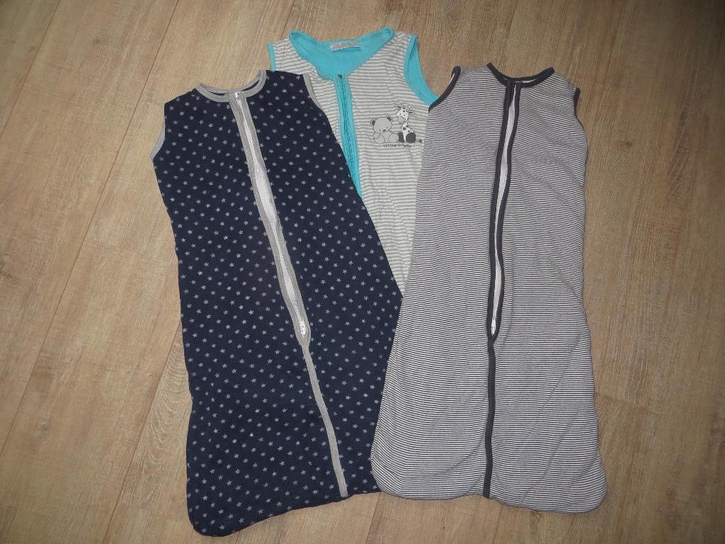 Drie slaapzakken maat 74/80, Kinderen en Baby's, Dekens, Slaapzakjes en Inbakerproducten, Ophalen, Gebruikt, 70 tot 85 cm, Slaapzak