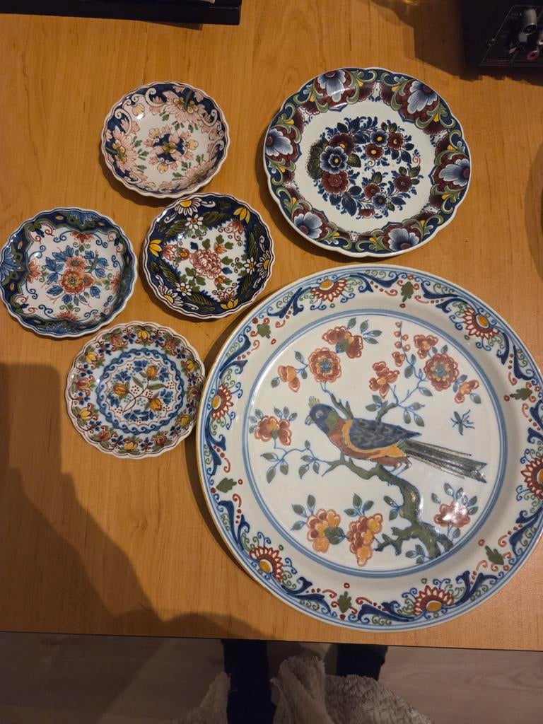 Makkum en Delft bordjes, Ophalen of Verzenden