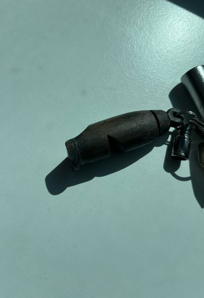 Antieke conducteursfluit met ivoor - Zeldzaam verzamelobject, Antiek en Kunst, Ophalen of Verzenden