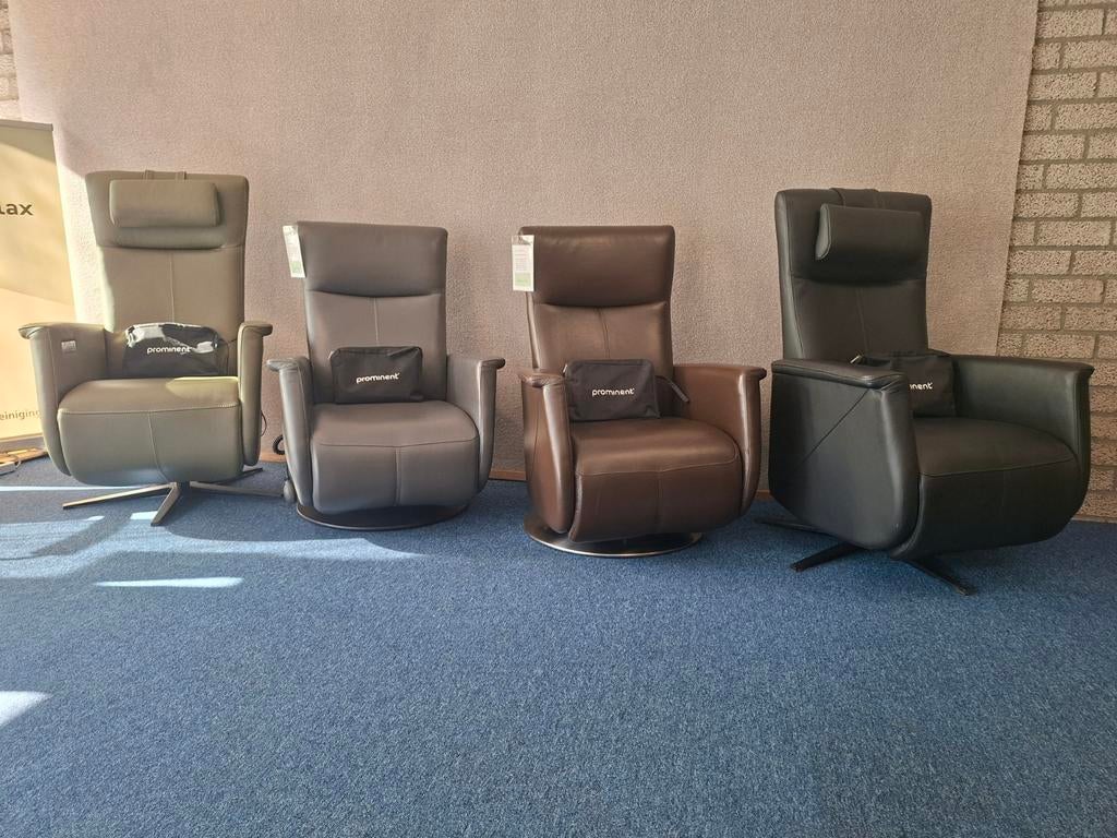 Sta op relax fauteuils Prominent Toscana meerdere kleuren., Nieuw, Hoofdstraat 60 Schijndel, Ophalen of Verzenden, Staopenrelax@gmail.com