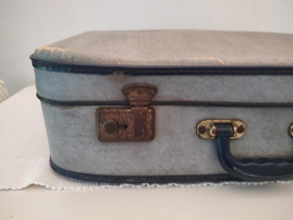 K406 VINTAGE jaren 50 koffer van geperst karton, Overige materialen, Gebruikt, 50 tot 60 cm, -