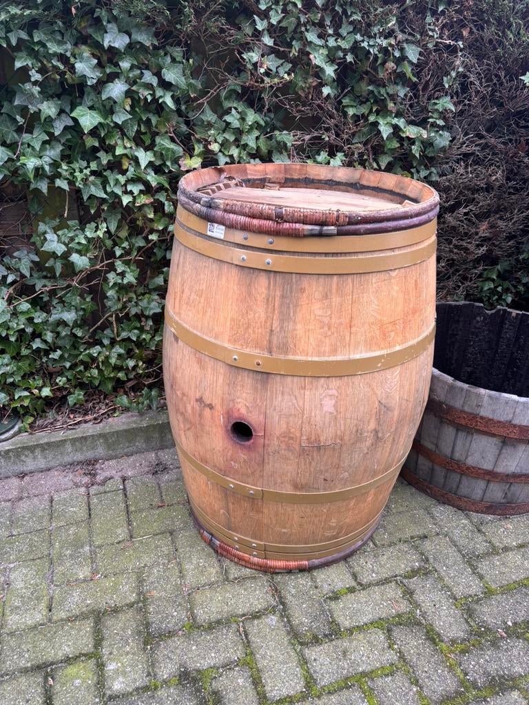 Eikenhouten wijnvat, Tuin en Terras, Ophalen, 150 liter of meer, Zo goed als nieuw, Bb