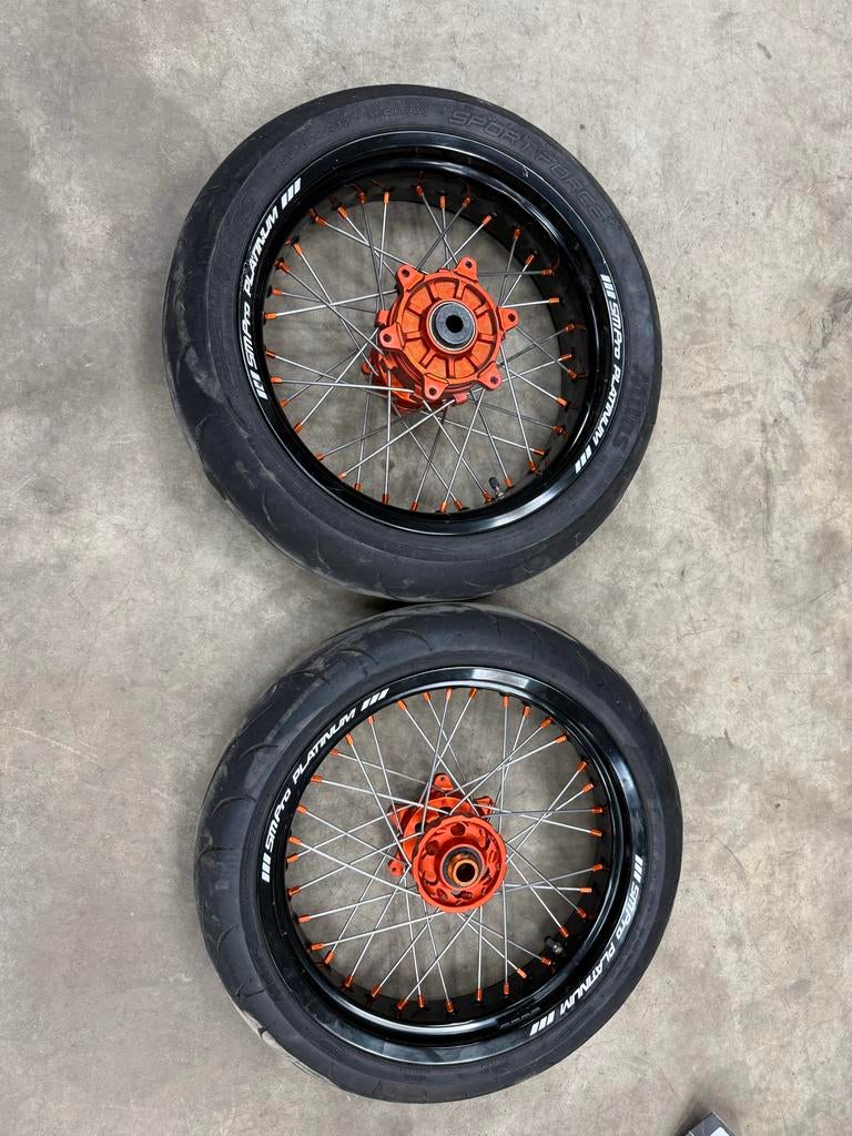 Ktm exc Supermoto wielen 17 inch met Cush hub, Motoren, Ophalen, Gebruikt
