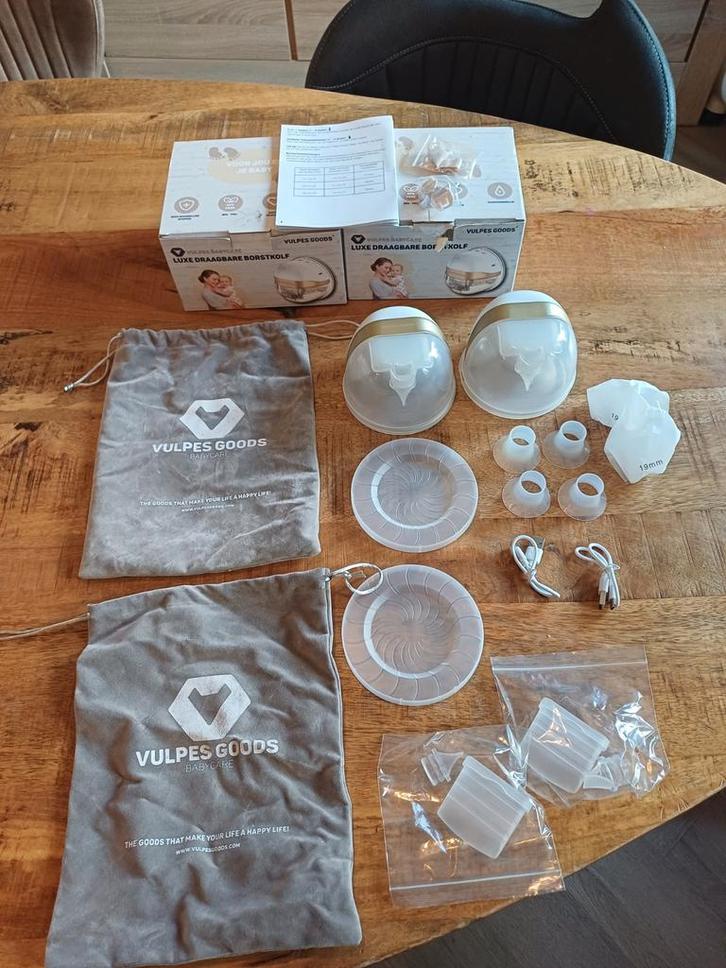 Vulpes Goods draadloze kolf, dubbel, Kinderen en Baby's, Babyvoeding en Toebehoren, Zo goed als nieuw, Borstkolf, Ophalen of Verzenden