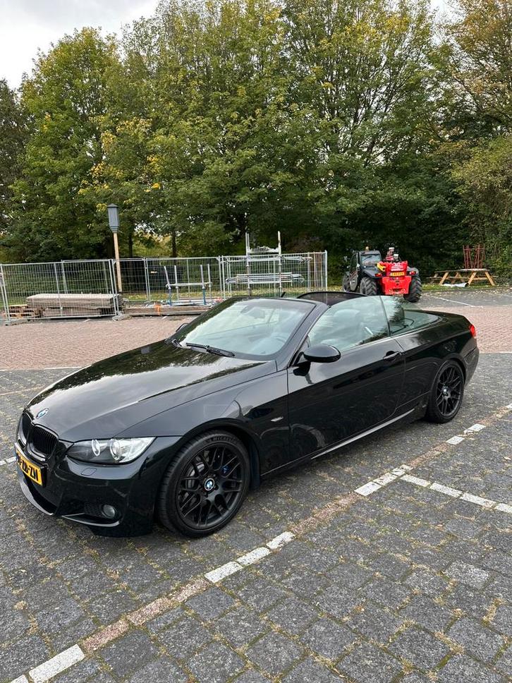 BMW 3-Serie 3.0 I 335 Cabrio AUT 2008 Zwart, Auto's, BMW, Particulier, 3-Serie, Benzine, F, Cabriolet, Automaat, Origineel Nederlands