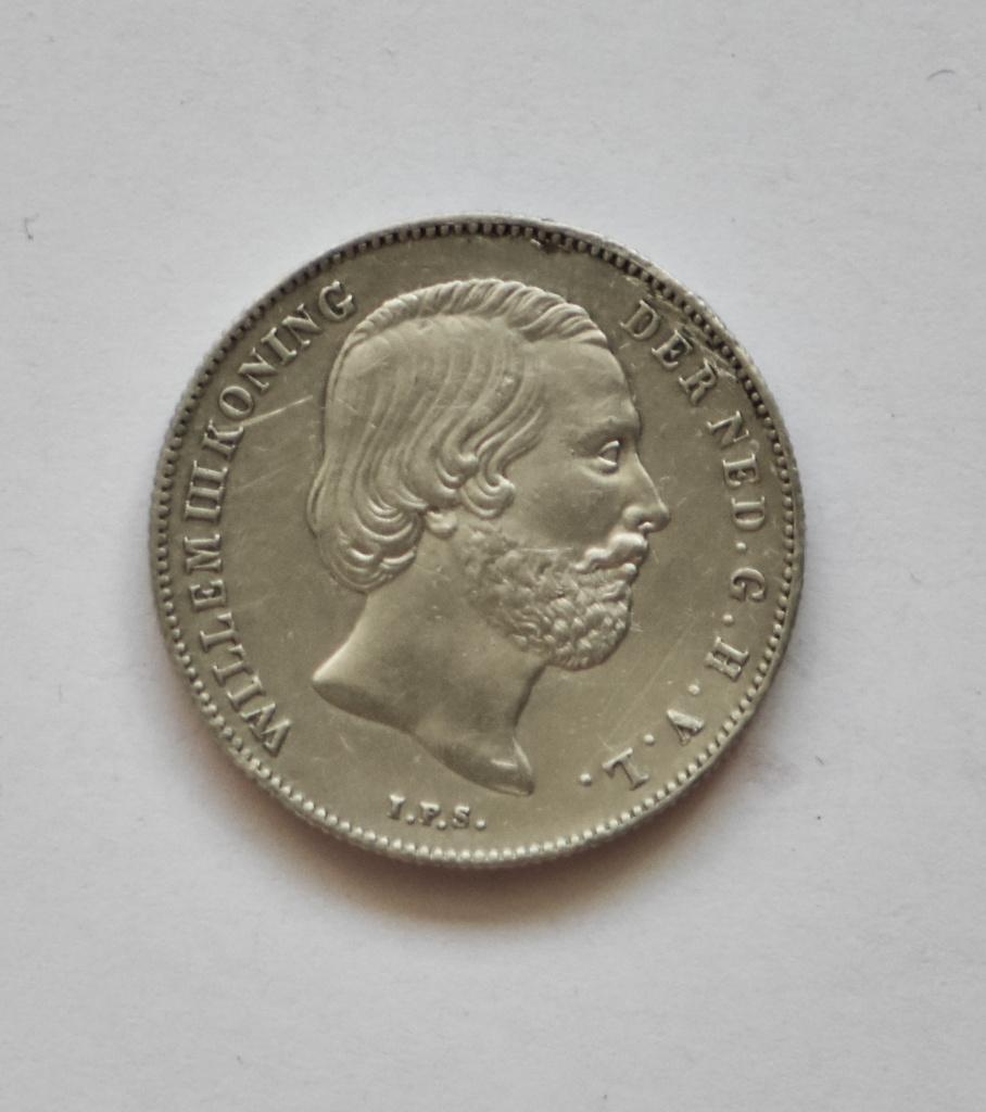 ½ gulden 1862 ZFR+  koning Willem 3 0,5, ½ gulden, Koning Willem III, Zilver, Ophalen of Verzenden