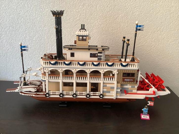 Lego Ideas 21356 River steamboat, Kinderen en Baby's, Speelgoed | Duplo en Lego, Zo goed als nieuw, Lego, Complete set, Ophalen of Verzenden
