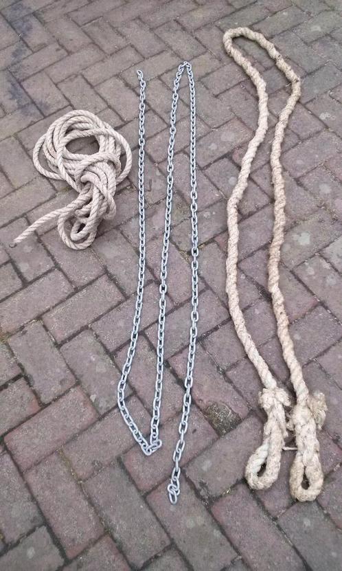 Ketting Nylon strop en touw., Doe-het-zelf en Verbouw, Lieren en Takels, Gebruikt, Ophalen of Verzenden
