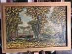 J.F. Geusebroek olieverfschilderij op board.72Cm x 102Cm, Ophalen