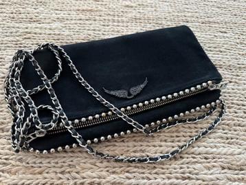 Zadig & Voltaire  Rock Suede Clutch zwart beschikbaar voor biedingen