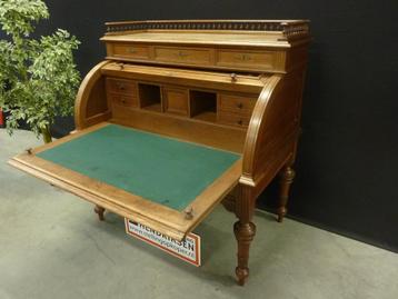 Fraai antiek bureau / secretaire / eiken klassiek kantoor  beschikbaar voor biedingen