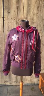 Paars bomber jasje carnaval. Maat s/m, Ophalen of Verzenden, Zo goed als nieuw, Maat 38/40 (M), Carnaval