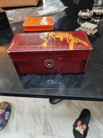 Antieke Houten Sieradendoos, Antiek en Kunst, Ophalen of Verzenden