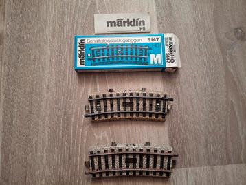 Marklïn 5147 schakelrails gebogen  beschikbaar voor biedingen