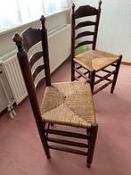 2 nette antieke rotan stoeltjes, Antiek en Kunst, Ophalen