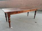 Antieke robuuste boeren eettafel – 206,5 x 96 x 78 cm, Ophalen, -, -, 200 cm of meer
