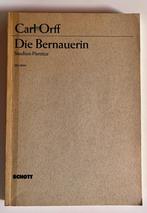 Carl Orff Die Bernauerin Studien Partitur ED 6856, Muziek en Instrumenten, Bladmuziek, Gebruikt, Orkest, Ophalen of Verzenden