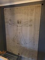 Mooi wanddoek Leonardo da vinci 2,05m hoog 1,50m breed, Huis en Inrichting, Ophalen, Zo goed als nieuw