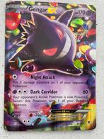 Groot formaat Pokemon kaart Gengar Ex, Ophalen of Verzenden, Zo goed als nieuw, Losse kaart