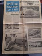 reclamekrant DKW 1956, Gelezen, DKW, Ophalen of Verzenden, Audi