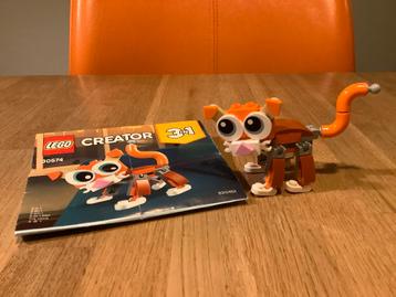 Lego creator 30574 3 in 1  ; kat, krab, struisvogel beschikbaar voor biedingen