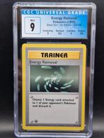Energy removal 1st edition base set CGC 9 mint, Verzenden, Zo goed als nieuw, Meerdere kaarten