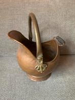 Antieke Koperen Kolenkit met Handvat, Ophalen of Verzenden, Koper