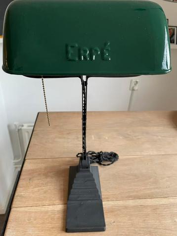 Originele Erpe notaris / bankiers lamp  beschikbaar voor biedingen