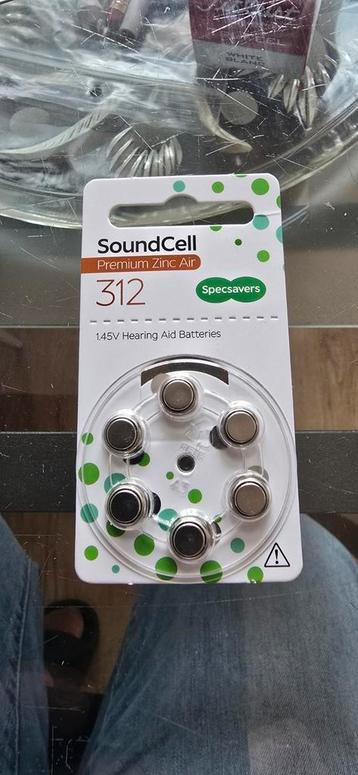 Soundcell 312 premium zinc air .6 stuks per pakje beschikbaar voor biedingen