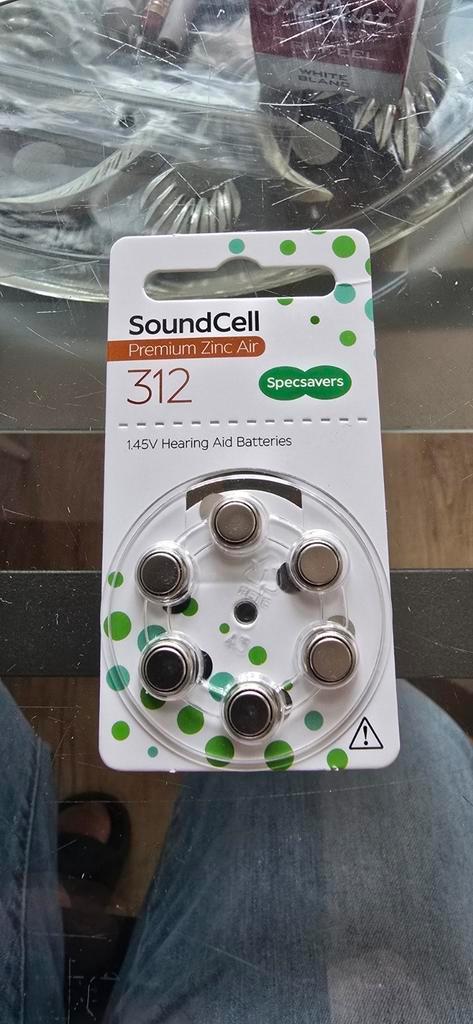 Soundcell 312 premium zinc air .6 stuks per pakje, Audio, Tv en Foto, Accu's en Batterijen, Nieuw, Ophalen of Verzenden