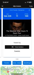 Ticket The Weeknd, Eén persoon, Juli