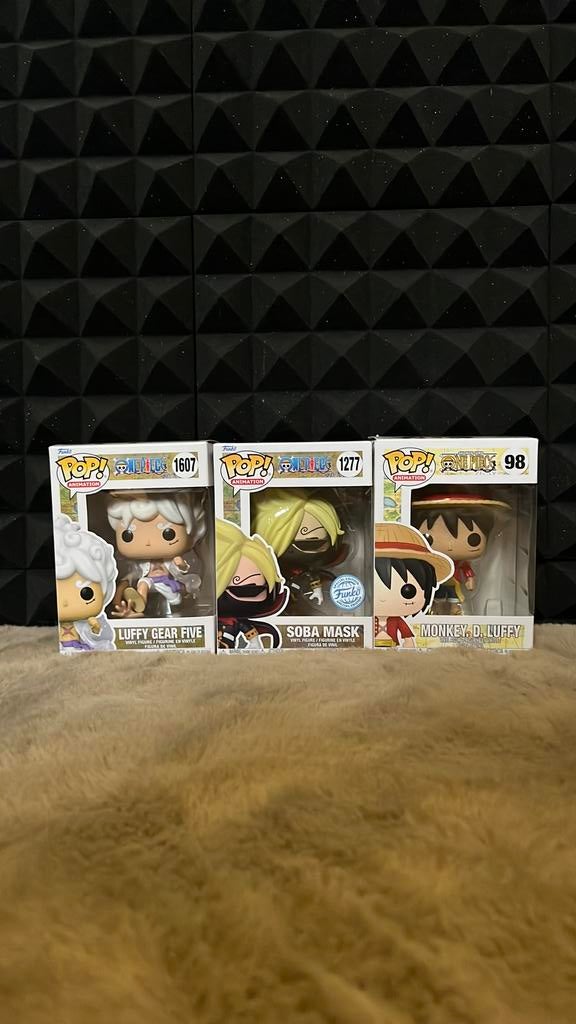 One Piece Funko Pop Set –  #98 #1607 #1277, Ophalen of Verzenden, Overige thema's