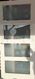 Opdekdeur met glas, Ophalen, Gebruikt, 80 tot 100 cm, Binnendeur