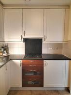 Hoekkeuken - granieten werkblad - incl inbouwapparatuur, Ophalen, Gebruikt, Graniet of Steen, Hoekkeuken