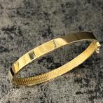 14k gouden slavenarmband nieuw Italy, Sieraden, Tassen en Uiterlijk, Armbanden, Nieuw, Goud, Ophalen of Verzenden