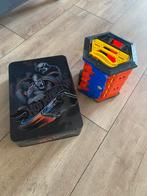 Hotweels roll out raceway + auto’s en koffer, Verzenden, Zo goed als nieuw, Elektrisch, Overige merken