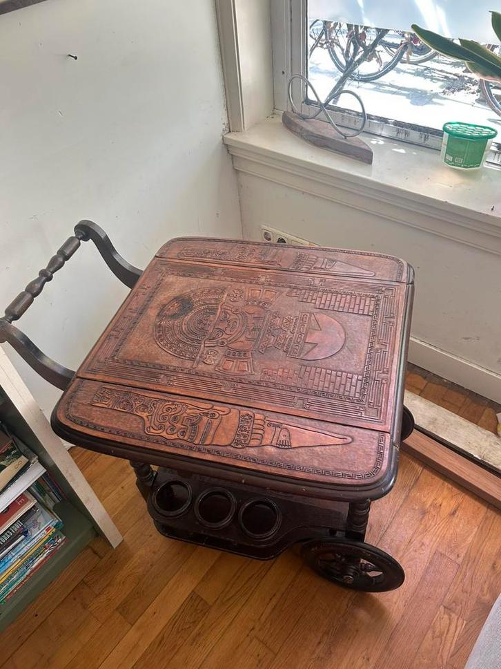 Vintage barwagen van Angel Pazmino, Antiek en Kunst, Antiek | Woonaccessoires, Ophalen