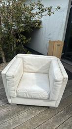 Contempo leder fauteuil made in Italy, Ophalen, Gebruikt, 75 tot 100 cm