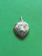 Mooi Fijn Zilveren Medaillon met Bergkristalletje - Hartje, Sieraden, Tassen en Uiterlijk, Antieke sieraden, Verzenden, Zilver