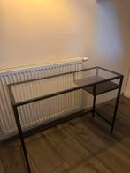 IKEA VITTSJÖ bureau met glazen blad, Huis en Inrichting, Ophalen, 100 tot 150 cm, Rechthoekig, 50 tot 75 cm