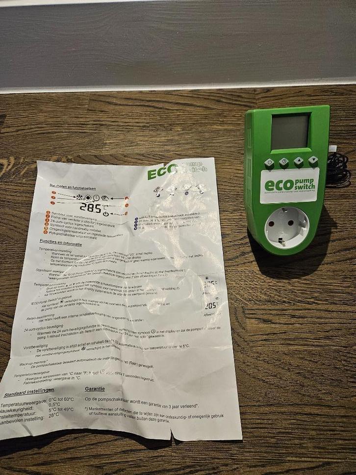 ECO Pump Switch HY-02 Vloerverwarming Pompschakelaar, Doe-het-zelf en Verbouw, Verwarming en Radiatoren, Zo goed als nieuw, Thermostaat
