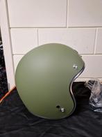 Orgine army green jethelm voor motor of scooter, maat M, Motoren, Kleding | Motorhelmen, Ophalen of Verzenden, Tweedehands, Jethelm